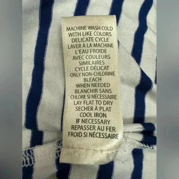 Max Studio NWT Shirt Short Sleeve White/Blue Size Small - Picture 8 of 8